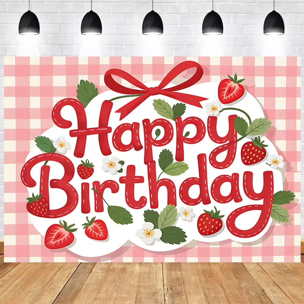 Doce morango feliz aniversário - Photography Cheat Sheet avaliação e preço