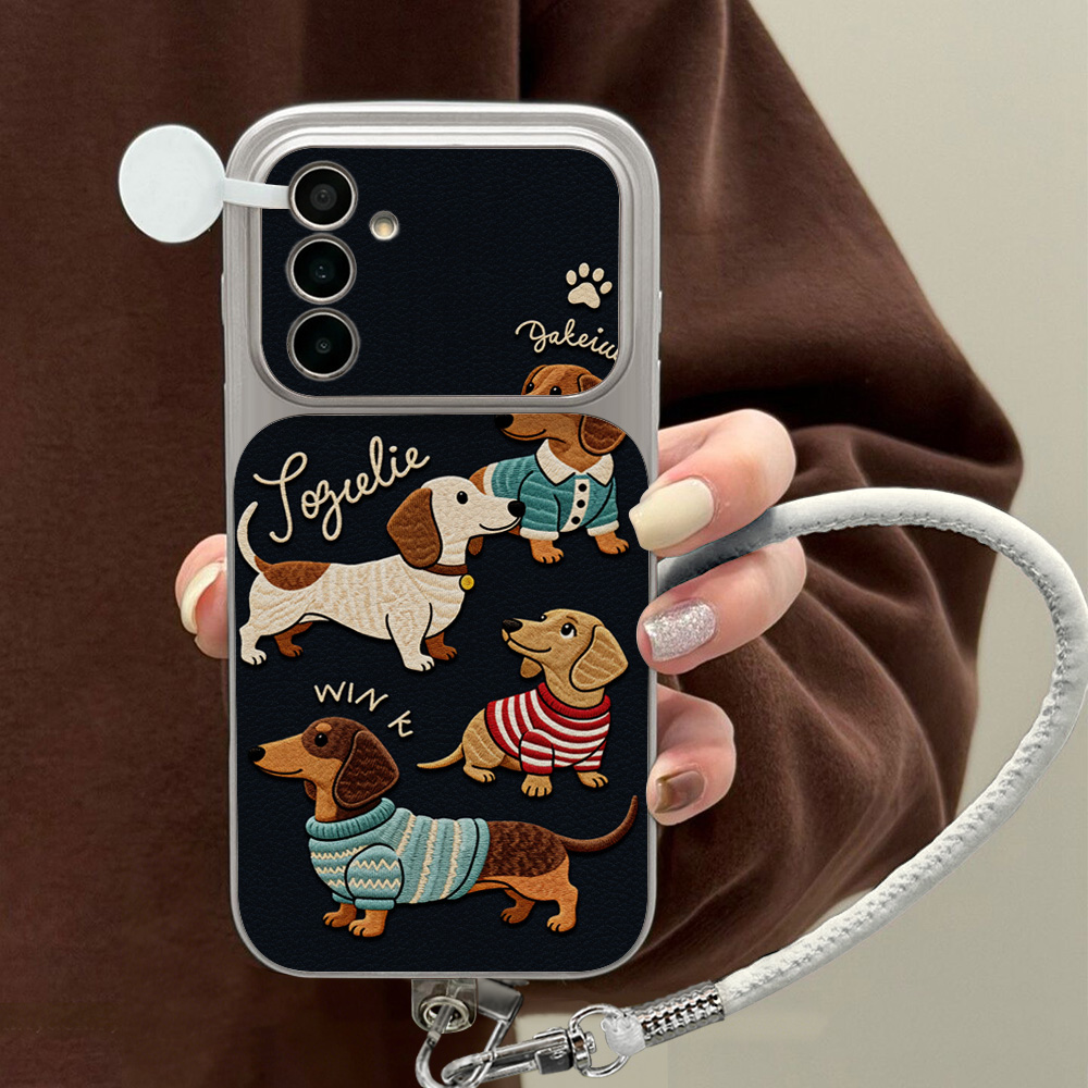 Capa de Celular de Couro Lichi - Camera Wrist Strap avaliação e preço
