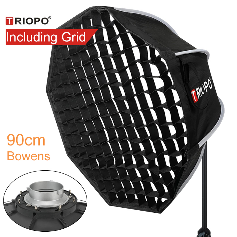Triopo 90cm Softbox Portátil c - Photography Umbrella avaliação e preço
