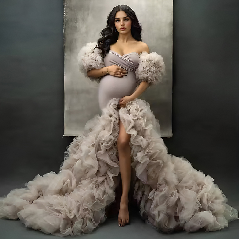 Vestido de Gestante com Babado - Photography Club avaliação e preço