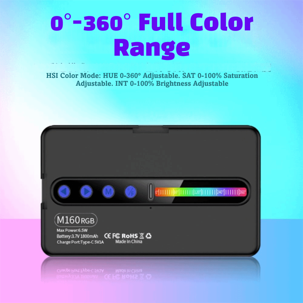 Luz de vídeo LED RGB com inten - Photography Videos Free avaliação e preço